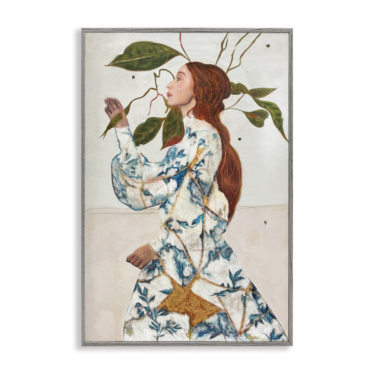 Stupell Industries Le Voyage Fantastique Portrait Framed Giclee, design by Karenina Fabrizzi